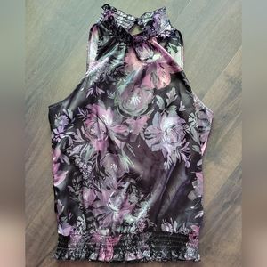 Maurices Floral Sleeveless Blouse Size L